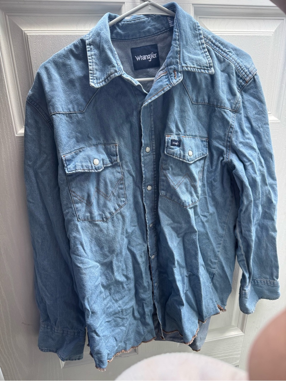 Wrangler Light Blue Denim Shirt Jacket